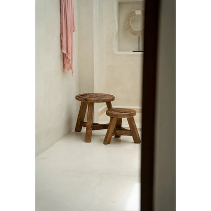De houten Yatai Kruk - Naturel - M