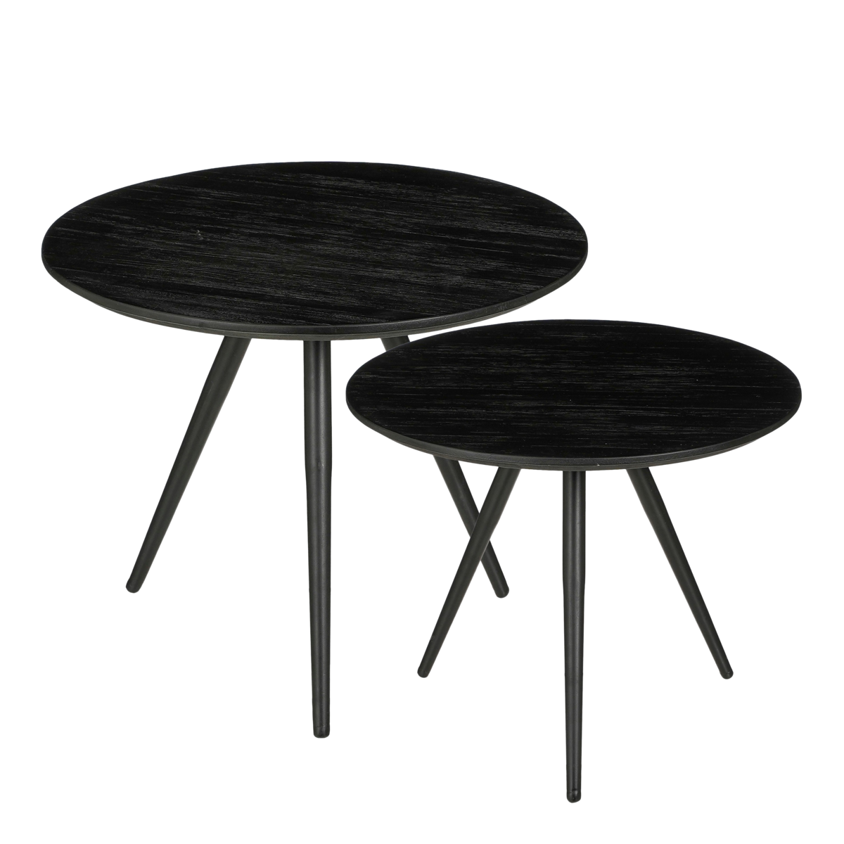 Jailey Bijzettafel - Set van 2 - Zwart