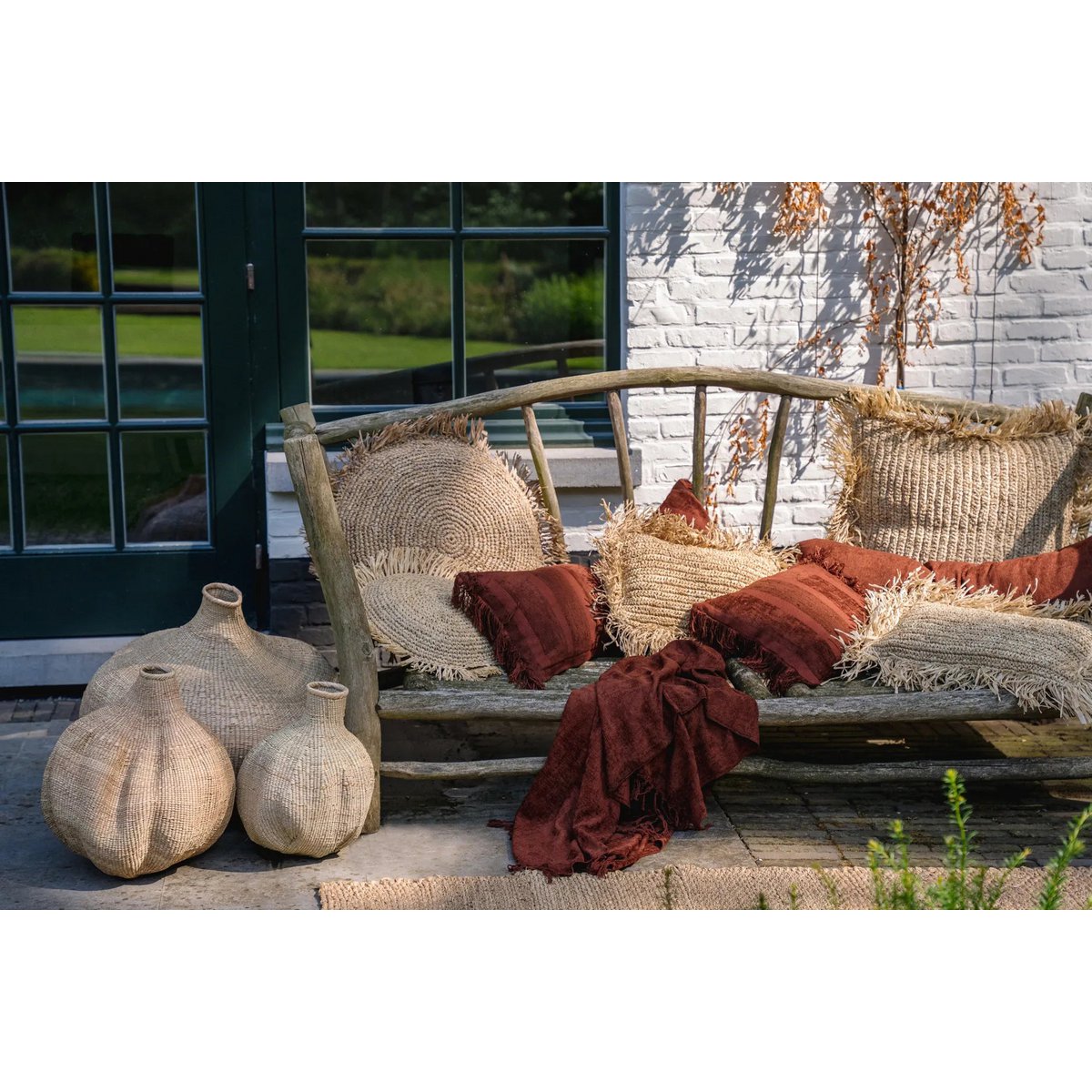 The Oh My Gee Kussenhoes - Bordeaux Fluweel - 30x50