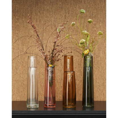 Xandra Vaasje - H38 x Ø10 cm - Glas - Bruin