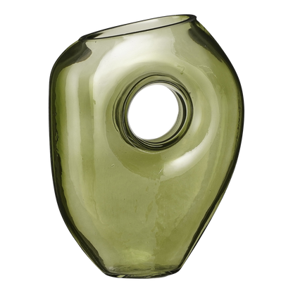 Jay Vaas - L18 x B8 x H23 cm - Glas - Lichtgroen