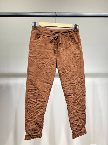 Comfortabele Jeggingbroek van stretchviscose met trekkoord