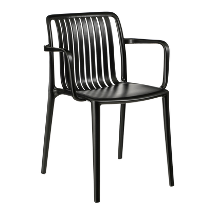 Paloma Tuinstoel - L53 x B53 x H78 cm - Polypropyleen - Zwart