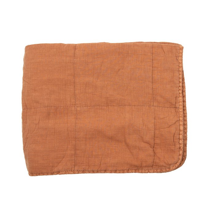 Gewatteerde katoenen plaid Charlotte nude 70x240