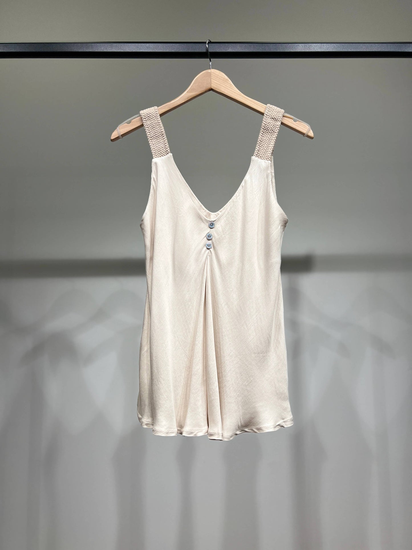 Mouwloze Tops Met Koordbandjes 100% Viscose