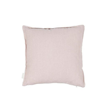 Vintage Fluweel/Linnen Kussen oudroze 45x45