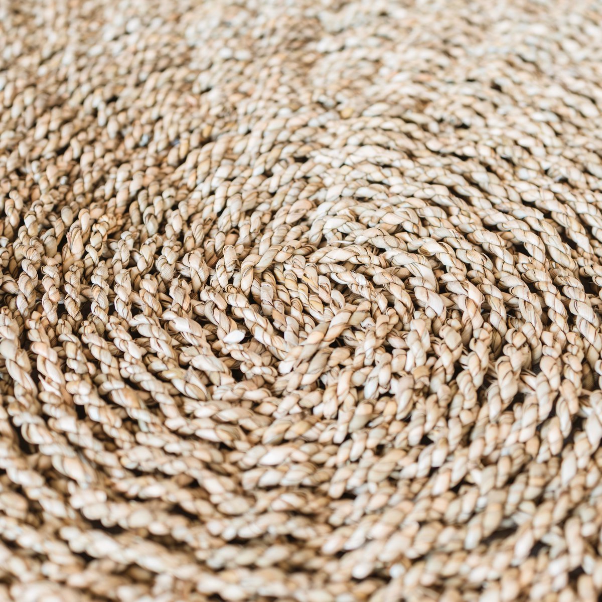 Zeegras vloerkleed rond 2 maten 100/120 cm – vloerkleed in bohostijl – LOKA