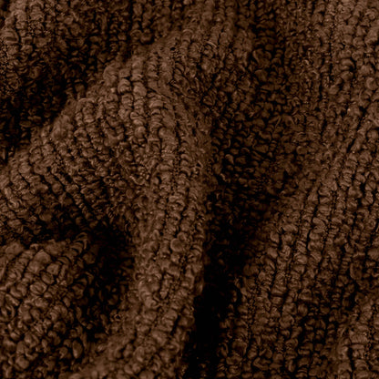 Candar Boucle Throw Cocoa met textuur