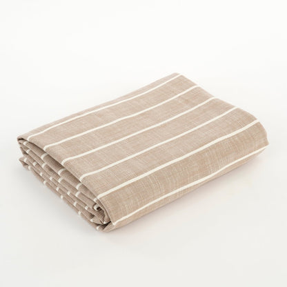 Alivo Tafelkleed - L250 x B140 cm - Organisch Katoen - Beige, Wit