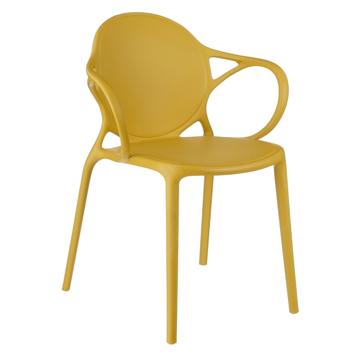 Nebraska Tuinstoel - L56 x B57 x H80 cm - Polypropyleen - Oker