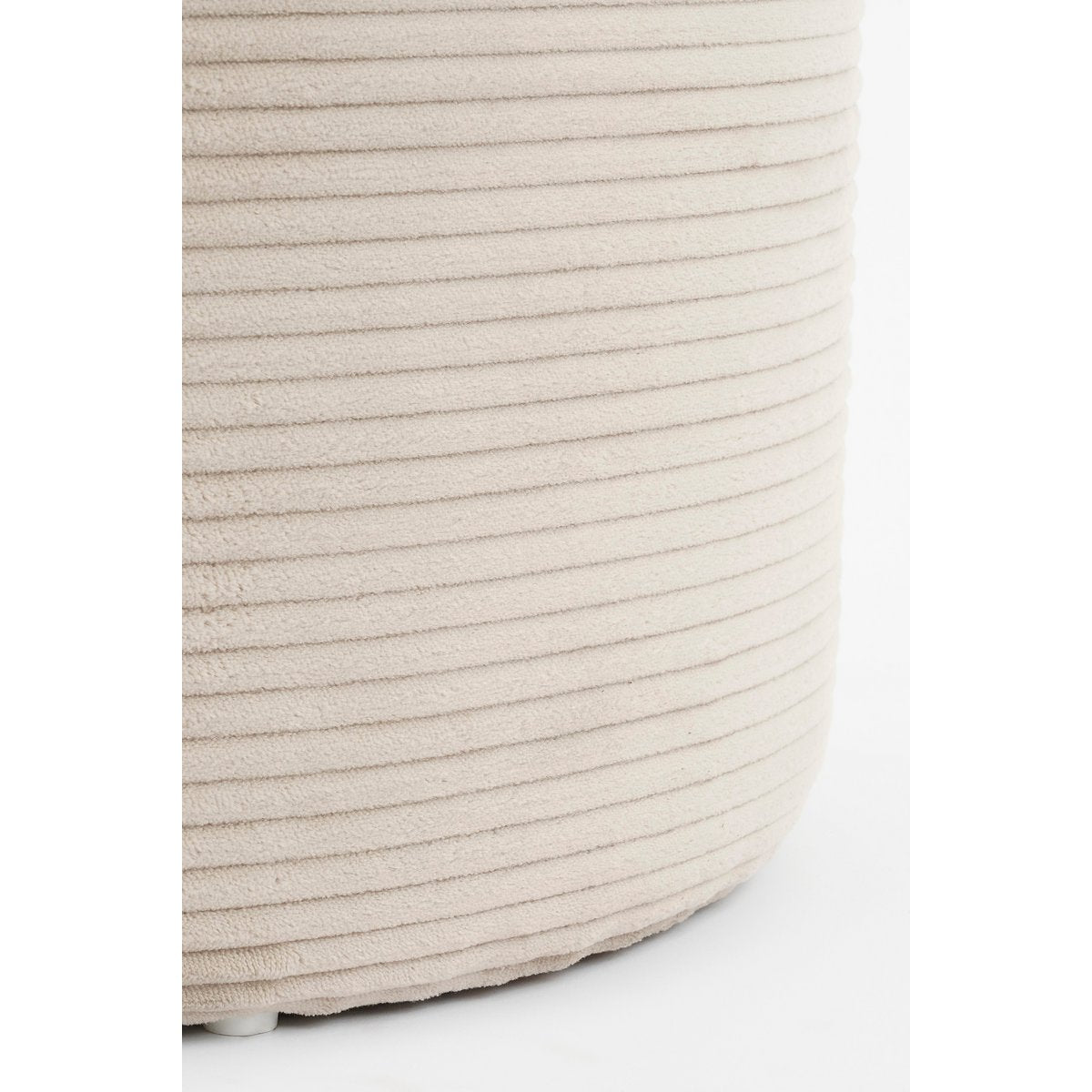 Poef met Opbergruimte - H41 x  Ø42 cm - Off-white