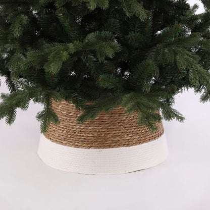 Kerstboomrok - H26 x Ø50 cm - Zeegras - Off-white