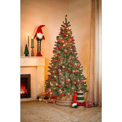 Kerstballen Set - 60 Stuks - Ø7 cm - Onbreekbaar - Rood