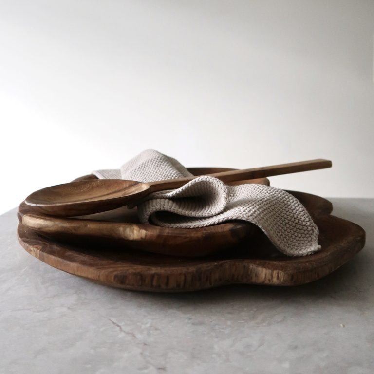 Schaal Teak Grillig