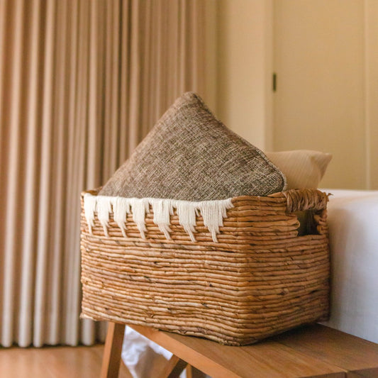 Opbergmand met katoendecor PISANG