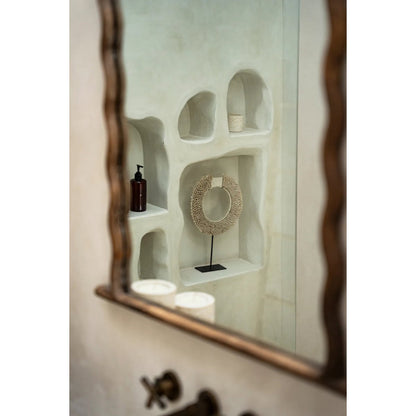 De Papua Shell Disc op standaard - Wit - M