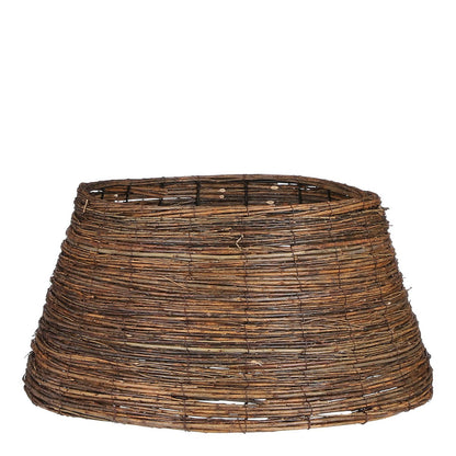 Kerstboommand - H26 x Ø55 cm - Wilgentakken - Bruin