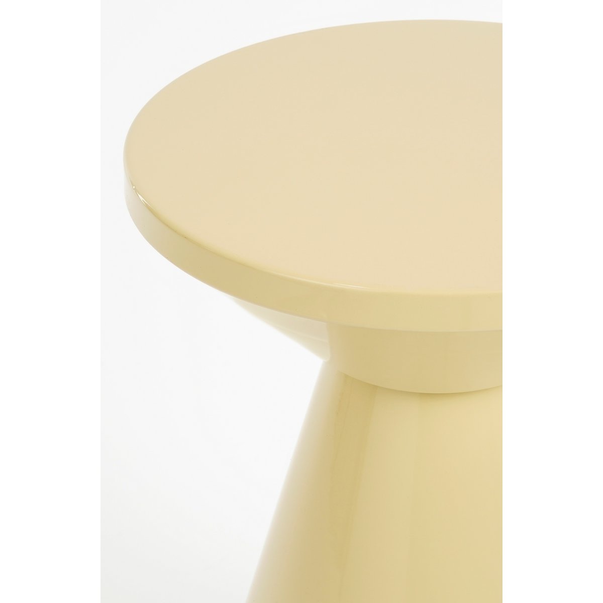 Jim Bijzettafel - H45 x Ø31 cm - IJzer - Beige