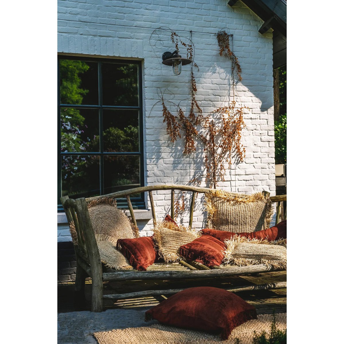 The Oh My Gee Kussenhoes - Bordeaux Fluweel - 30x50