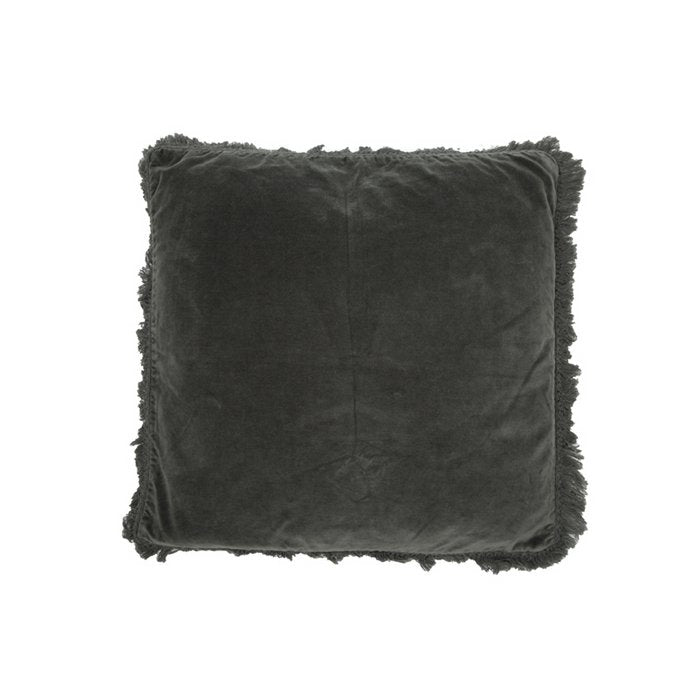 Fluwelen Kussen Rosie donkergrijs 45x45