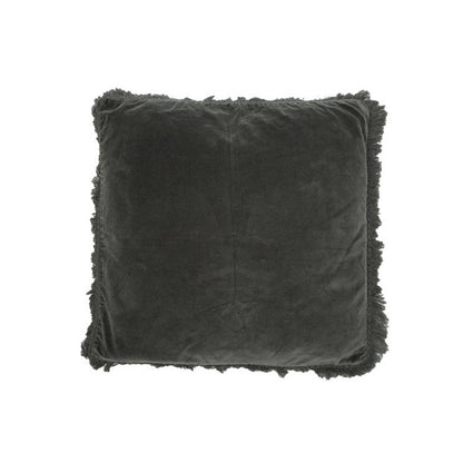 Fluwelen Kussen Rosie donkergrijs 45x45