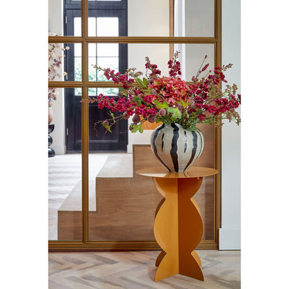 Rafi Bijzettafel - H50 x Ø40 cm - IJzer - Bruin