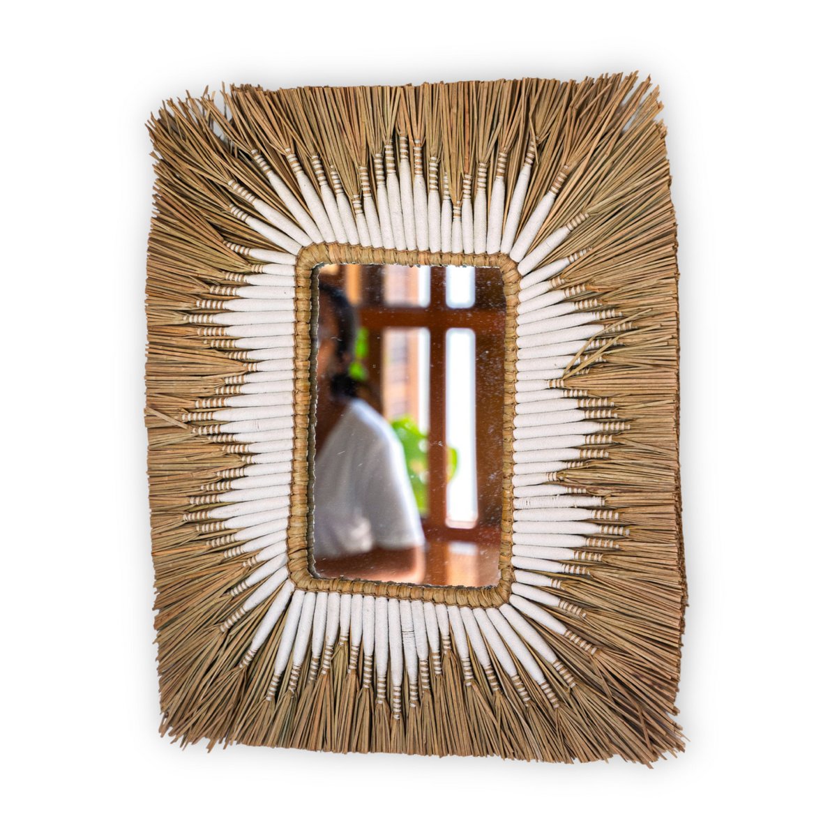 Zeegras wandspiegel  Kirana 60x50 cm