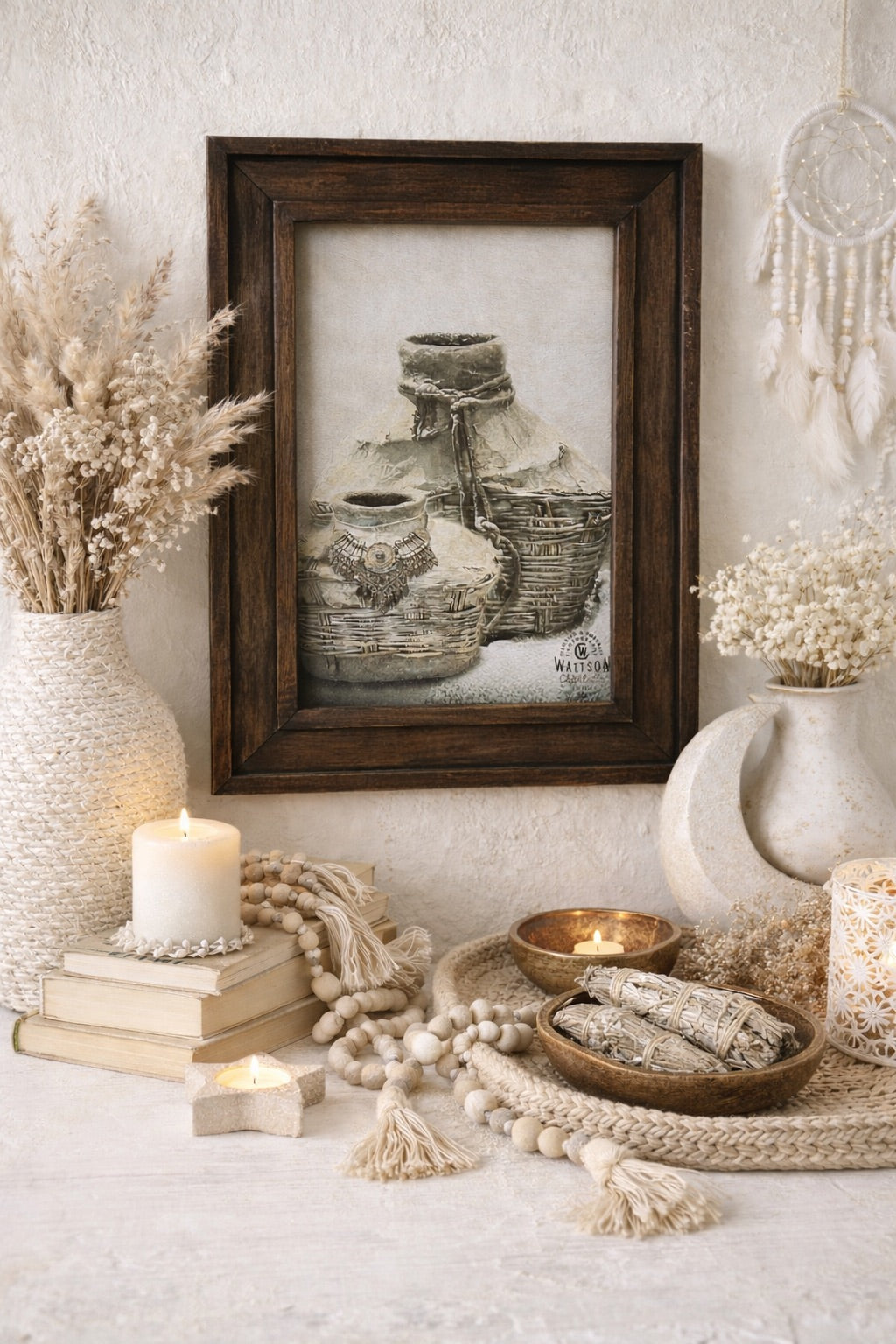 Houten lijst – Boho style