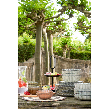 Rama Etagère 2 Laags - H36 x Ø28 cm - Metaal - Zwart