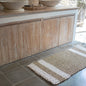 Zeegras tapijt 120x60 cm SEWU | Gestreept vloerkleed