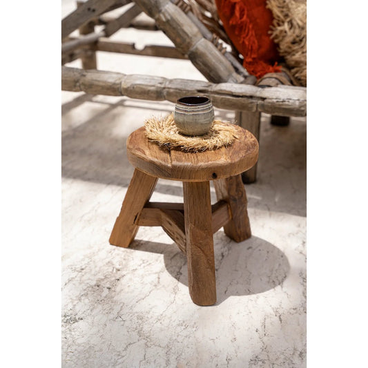 De houten Yatai Kruk - Naturel - M