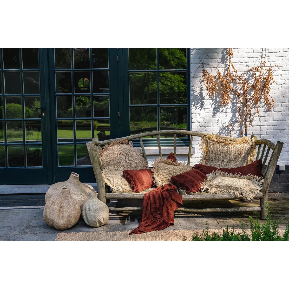 The Oh My Gee Kussenhoes - Bordeaux Fluweel - 30x50