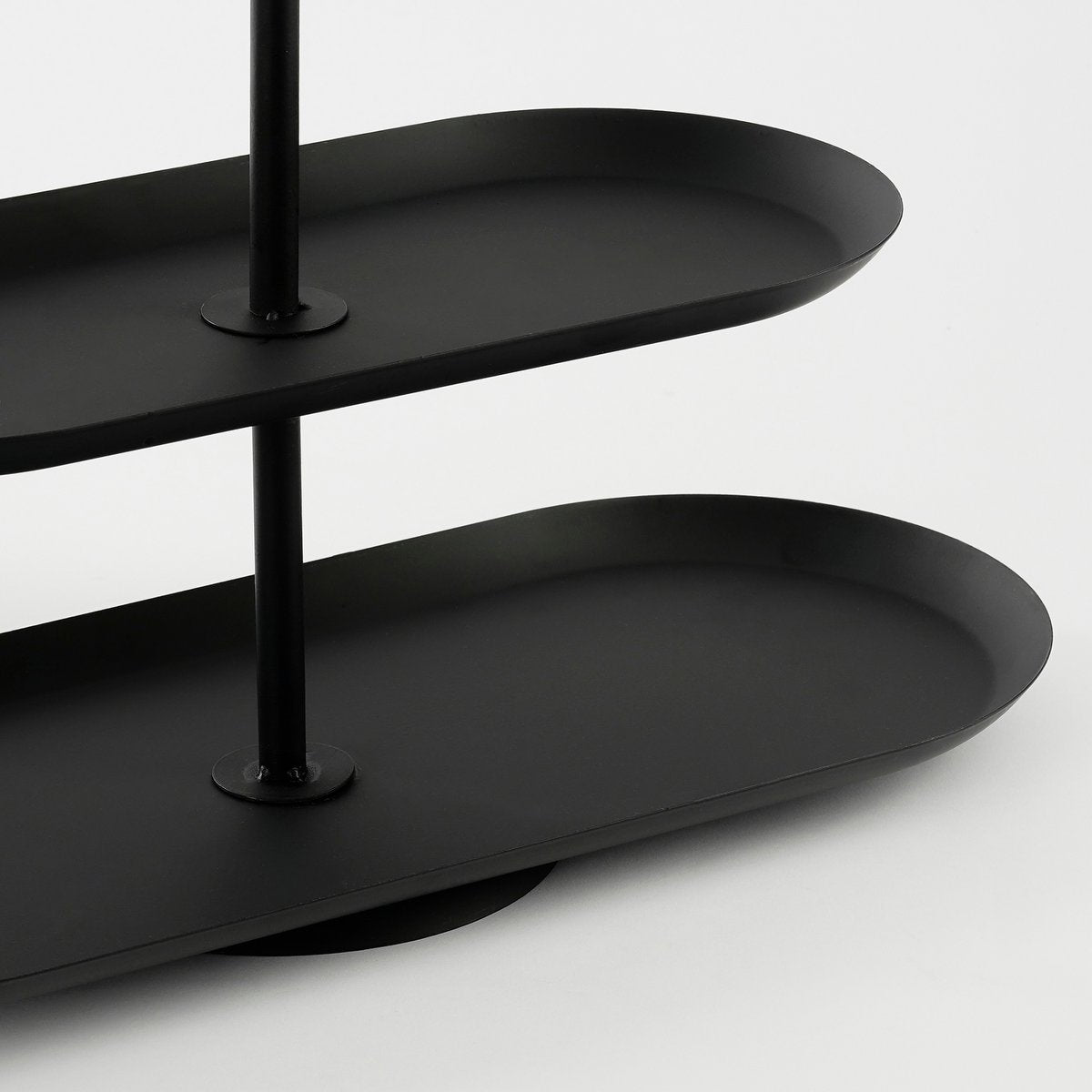 Rama Etagere 2 Laags - L38 x B17 x H37 cm - Metaal - Zwart