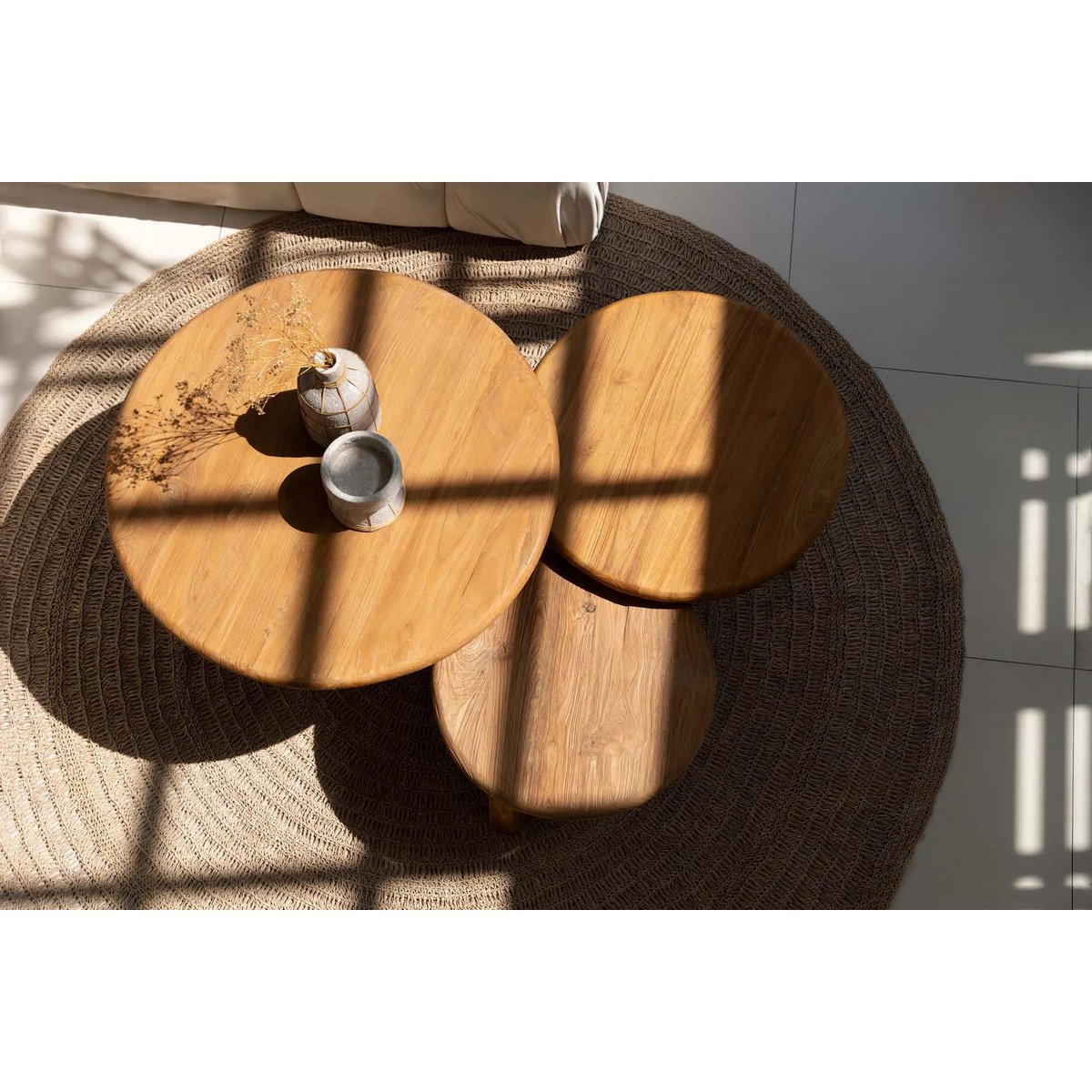 De houten Fusuma salontafel - M
