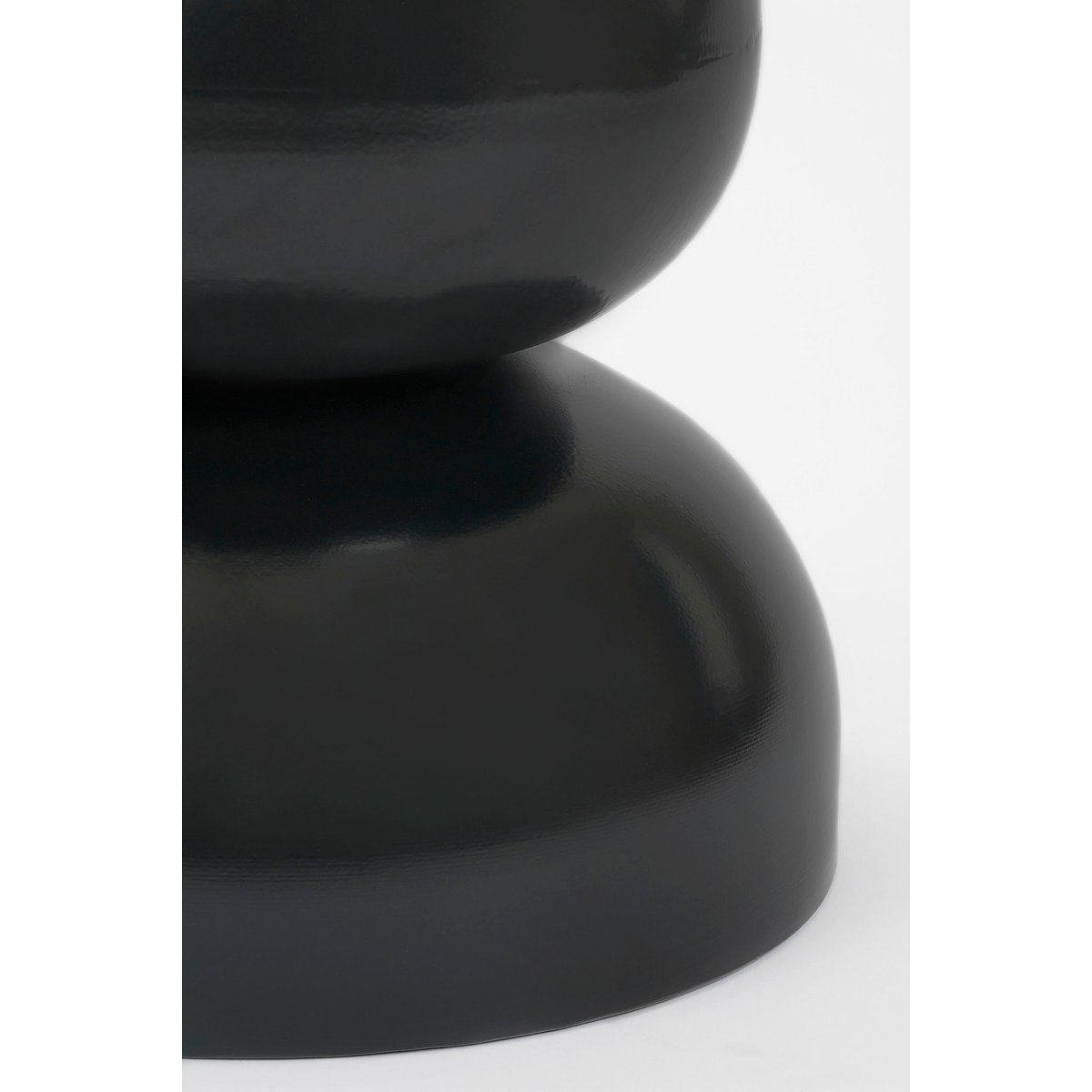 Luna Bijzettafel - H46 x Ø32 cm - IJzer - Zwart