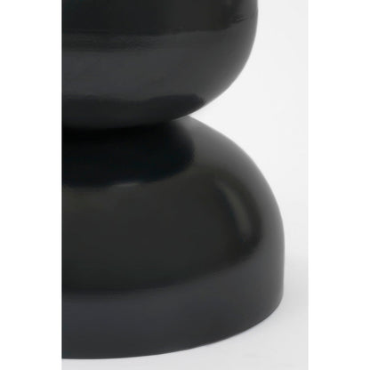 Luna Bijzettafel - H46 x Ø32 cm - IJzer - Zwart
