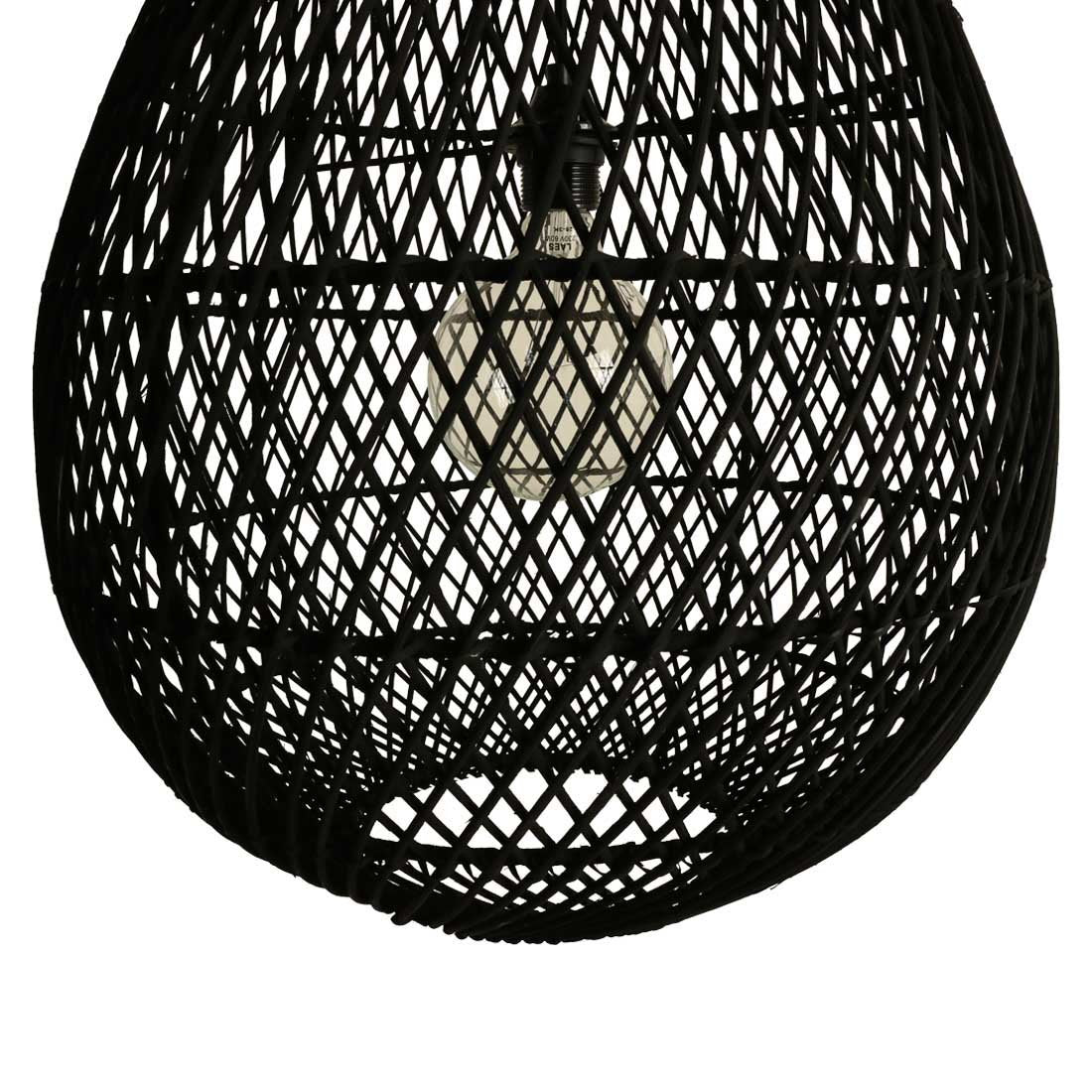Maze hanglamp druppel zwart