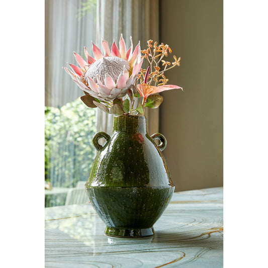 Elena Vaas - H34 x Ø26 cm - Keramiek - Groen