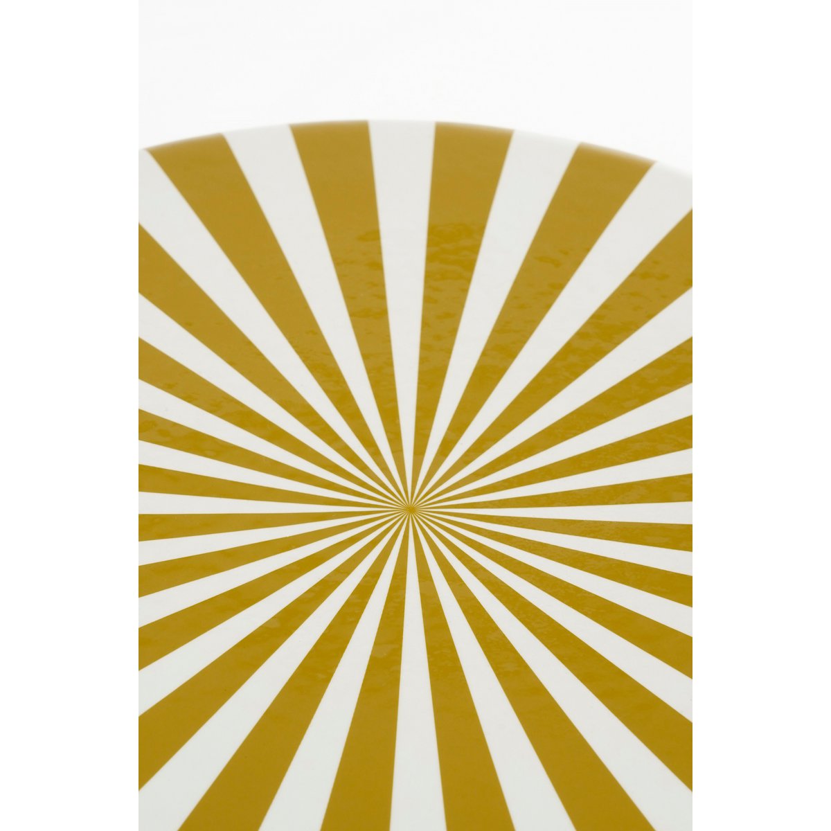 Skipper Bijzettafel - H44 x Ø32 cm - Keramiek - Crème, Oker