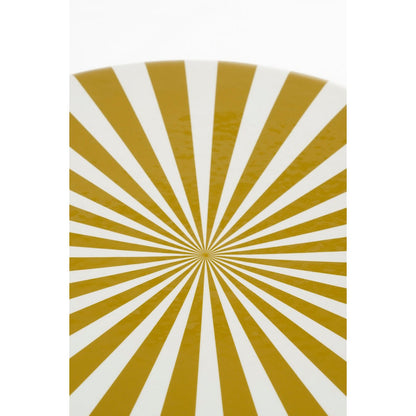 Skipper Bijzettafel - H44 x Ø32 cm - Keramiek - Crème, Oker