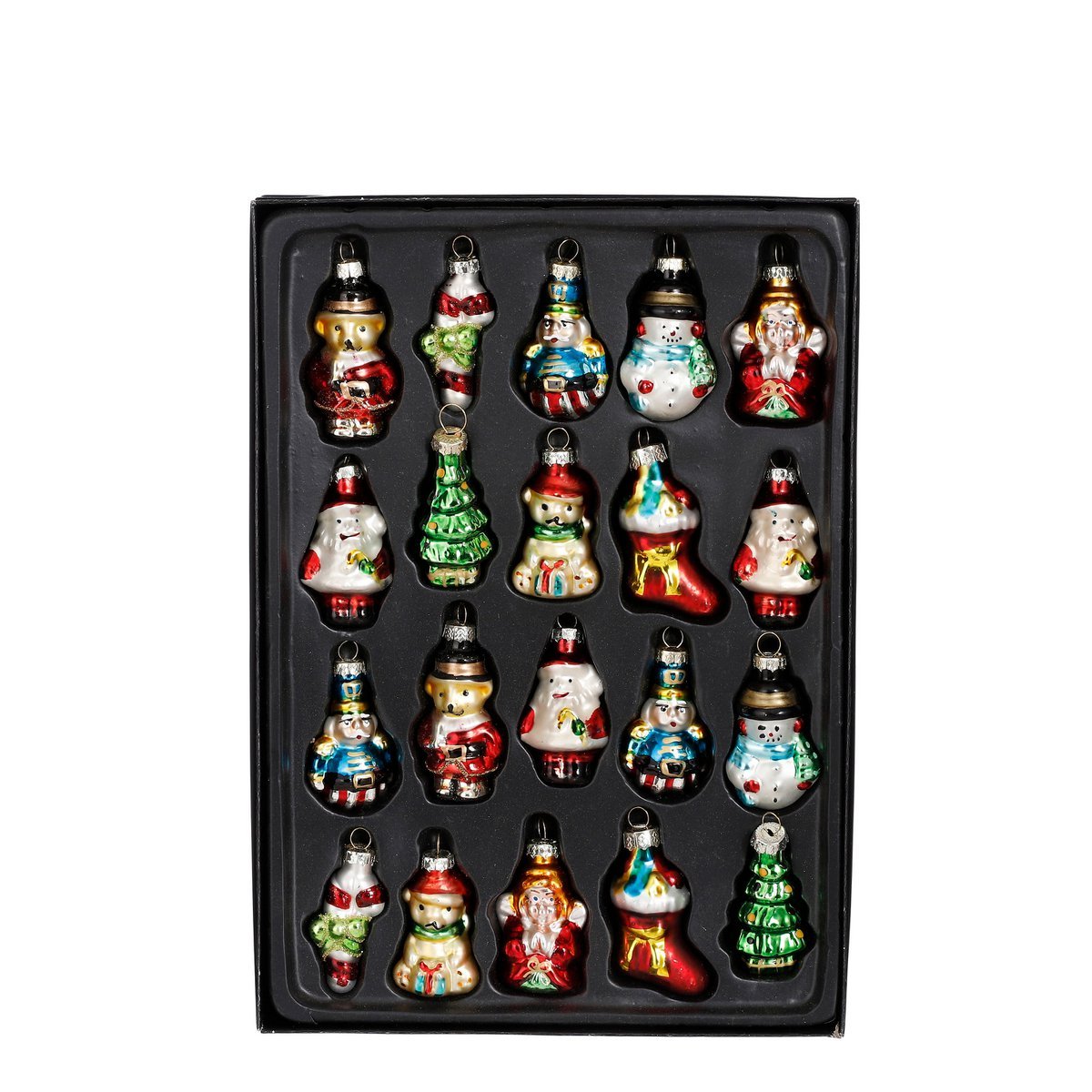 Kerst Ornamenten - Set 20 stuks - Glas -meerkleurig