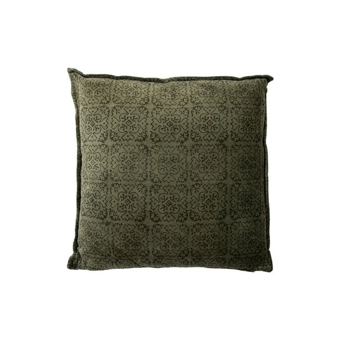 Fluwelen kussen Violetta donker bos 45x45