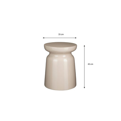 Stage Bijzettafel - H45 x Ø35 cm - Cement - Beige