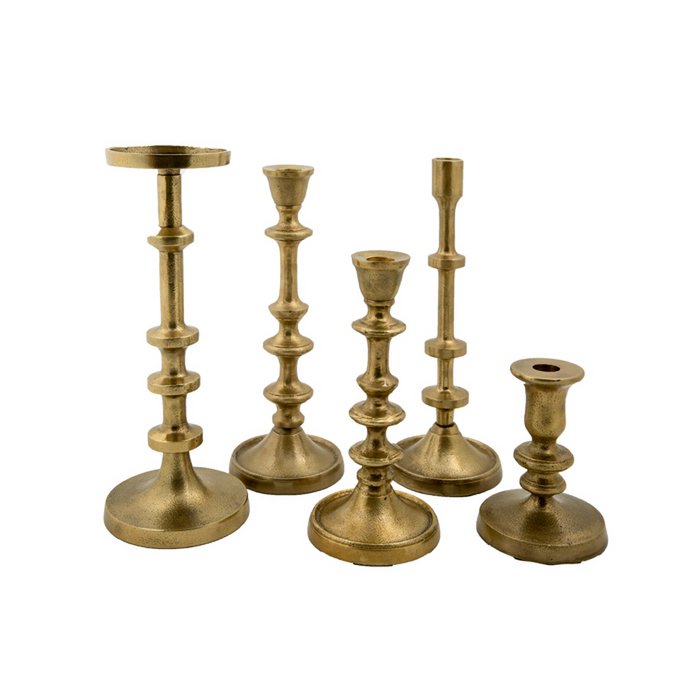 Kaarsenhouder Lille antiek goud