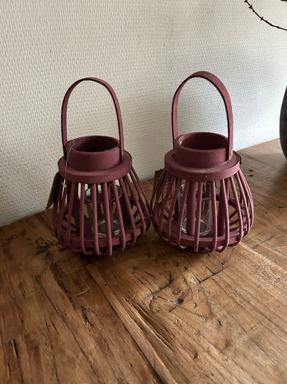 Windlichten Set – Sfeervolle Verlichting in Boho & Landelijke Stijl paars