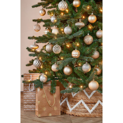 Kerstballen Set - 60 Stuks - Ø7 cm - Onbreekbaar - Crème