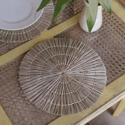 Placemat (Set van 2, 4 of 6) 35 cm | Tafelmat ALANG gemaakt van zeegras