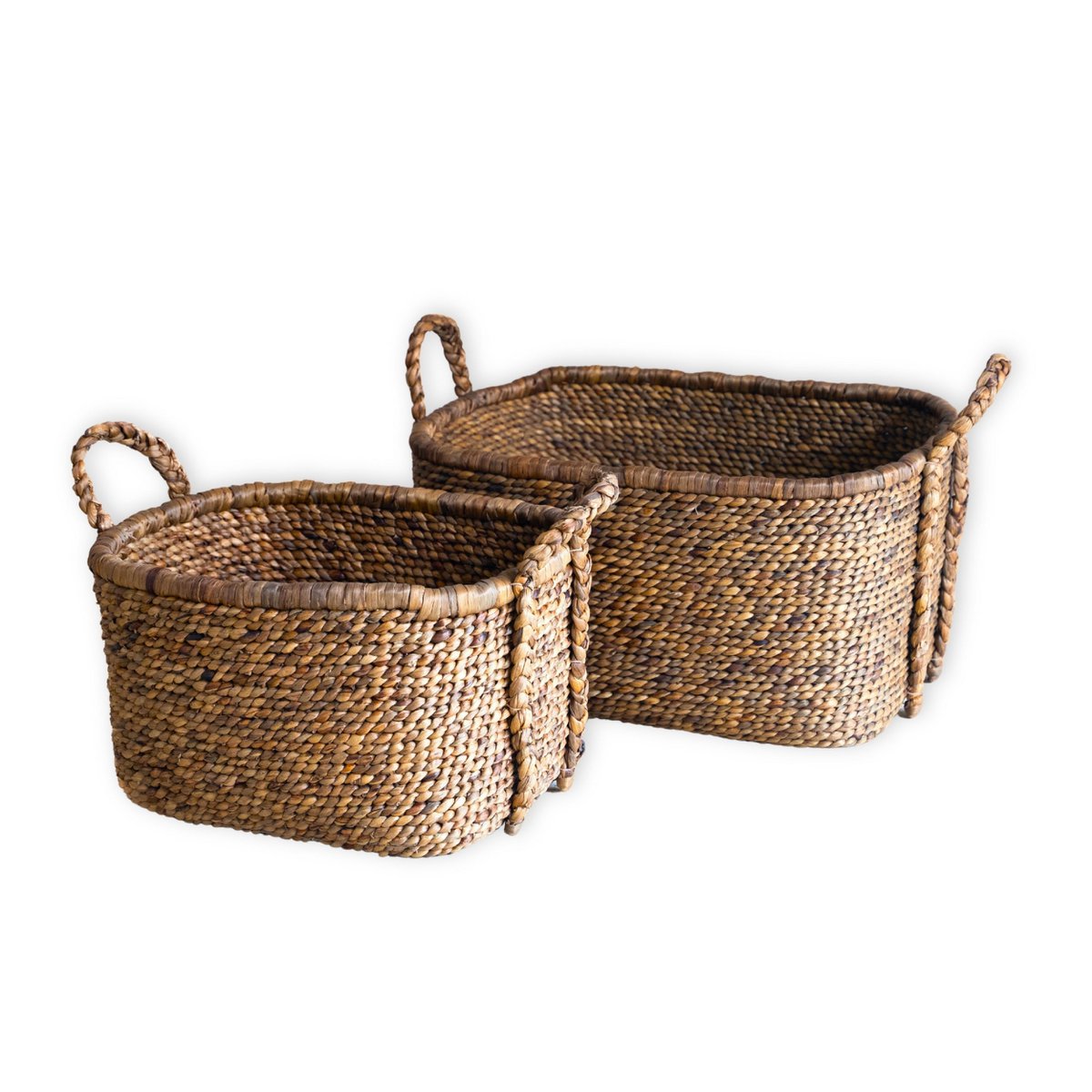 Vierkante boho mand (2 maten) Mentari