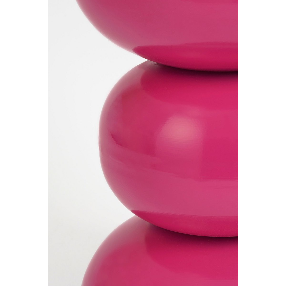 Luna Bijzettafel - H46 x Ø32 cm - IJzer - Fuchsia