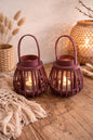 Windlichten Set – Sfeervolle Verlichting in Boho & Landelijke Stijl paars
